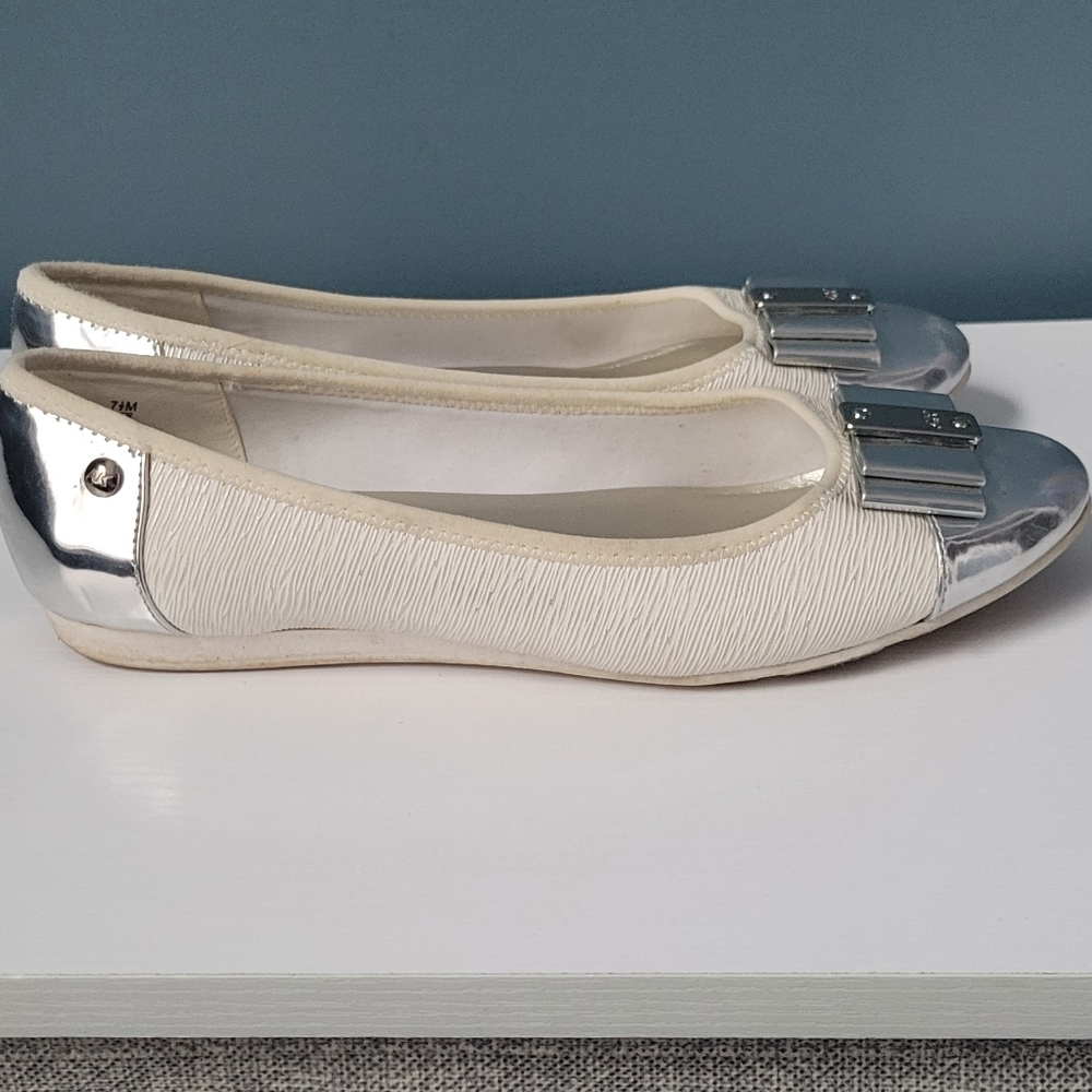 Chrome and White Flats
